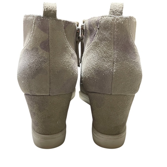 Linea Paolo 8 Camo Women's Booties Suede felicia Wedge Ankle Side Zip - Picture 5 of 9